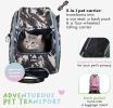 Petique 5-in-1 Pet Carrier for Dogs Cats and Small Animals Sunset Strip