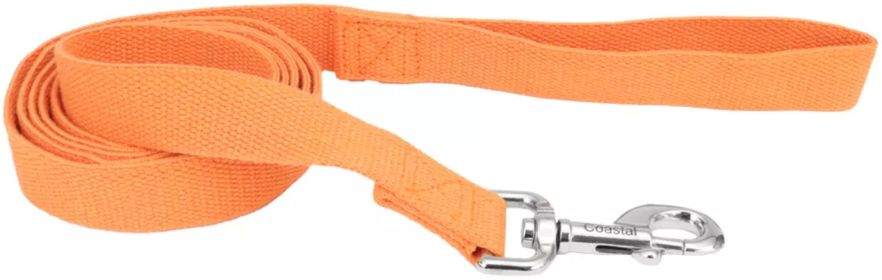 Coastal Pet New Earth Soy Dog Lead Pumpkin Orange (Option: 6 feet x 5/8"W Coastal Pet New Earth Soy Dog Lead Pumpkin Orange)