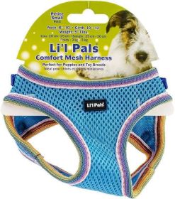 Lil Pals Comfort Mesh Harness Blue Lagoon (Option: Small - 1 count Lil Pals Comfort Mesh Harness Blue Lagoon)