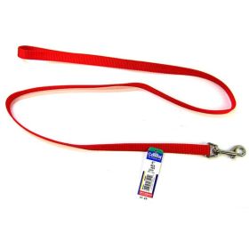 Coastal Pet Single Nylon Lead Red (Option: 4 feet x 5/8"W Coastal Pet Single Nylon Lead Red)