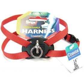 Coastal Pet Size Right Nylon Adjustable Dog Harness Red (Option: X-Small - 1 count Coastal Pet Size Right Nylon Adjustable Dog Harness Red)