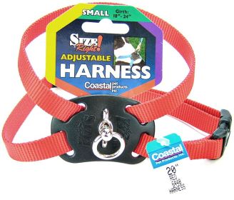 Coastal Pet Size Right Nylon Adjustable Dog Harness Red (Option: Small - 1 count Coastal Pet Size Right Nylon Adjustable Dog Harness Red)