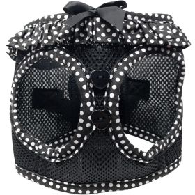 American River Choke Free Dog Harness Polka Dot Collection (Color: Black and White Polka Dot, size: X-Small)