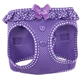 American River Choke Free Dog Harness Polka Dot Collection (Color: Paisley Purple Polka Dot, size: X-Small)