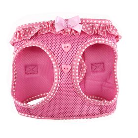 American River Choke Free Dog Harness Polka Dot Collection (Color: Pink Polka Dot, size: X-Small)