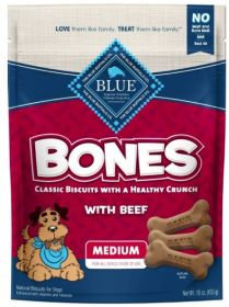 Blue Buffalo Classic Bone Biscuits with Beef Medium (Option: 16 oz Blue Buffalo Classic Bone Biscuits with Beef Medium)