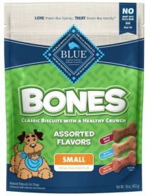 Blue Buffalo Classic Bone Biscuits Assorted Flavors Small (Option: 16 oz Blue Buffalo Classic Bone Biscuits Assorted Flavors Small)