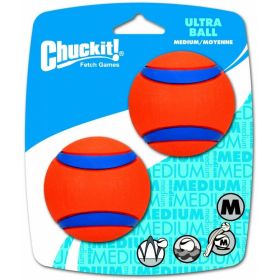 Chuckit Ultra Ball Dog Toy (Option: Medium - 2 count Chuckit Ultra Ball Dog Toy)