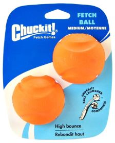 Chuckit Fetch Ball High Bounce Dog Toy for Chuckit Ball Launcher (Option: Medium - 2 count Chuckit Fetch Ball High Bounce Dog Toy for Chuckit Ball Launcher)