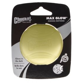 Chuckit Max Glow Ball for Dogs (Option: Medium - 1 count Chuckit Max Glow Ball for Dogs)