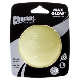 Chuckit Max Glow Ball for Dogs (Option: Large - 1 count Chuckit Max Glow Ball for Dogs)