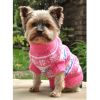 Combed Cotton Snowflake and Hearts Dog Sweater