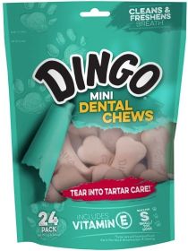 Dingo Mini Dental Chews Cleans and Freshens Breath for Small Dogs (Option: 24 count Dingo Mini Dental Chews Cleans and Freshens Breath for Small Dogs)