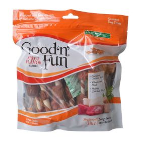 Healthy Hide Good'n' Fun Triple Flavor Kabobs Chicken, Duck and Chicken Liver Dog Treats (Option: 18 count Healthy Hide Good'n' Fun Triple Flavor Kabobs Chicken, Duck and Chicken Liver Dog Treats)