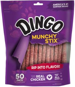 Dingo Munchy Stix with Real Chicken (No China Ingredients) (Option: 50 count Dingo Munchy Stix with Real Chicken (No China Ingredients))