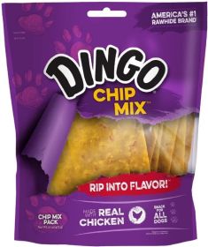 Dingo Chip Mix with Real Chicken Dog Treats (Option: 48 oz (3 x 16 oz) Dingo Chip Mix with Real Chicken Dog Treats)