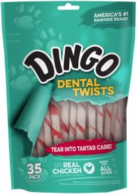 Dingo Dental Twists with Real Chicken (Option: 35 count Dingo Dental Twists with Real Chicken)