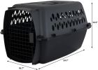 Aspen Pet Fashion Pet Porter Kennel Dark Gray and Black