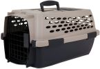 Petmate Vari Kennel Pet Carrier Taupe and Black