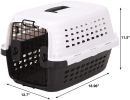 travelPetmate Compass Kennel Metallic White and Black