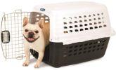 travelPetmate Compass Kennel Metallic White and Black