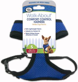 Four Paws Comfort Control Harness Blue (Option: Small - 1 count Four Paws Comfort Control Harness Blue)