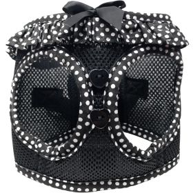 American River Choke Free Dog Harness Polka Dot Collection (Color: Black and White Polka Dot, size: X-Large)