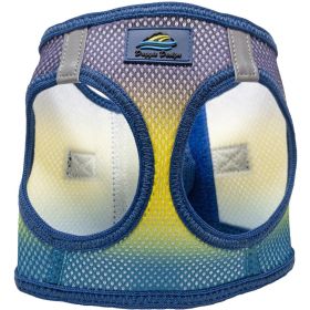 American River Choke Free Dog Harness Ombre Collection (Color: Cosmic Splash, size: large)