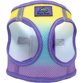 American River Choke Free Dog Harness Ombre Collection (Color: Lemonberry Ice, size: large)