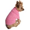 Combed Cotton Cable Knit Dog Sweater