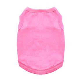 Cotton Dog Tank (Color: Carnation Pink, size: X-Large)