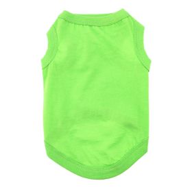 Cotton Dog Tank (Color: Green Flash, size: X-Large)