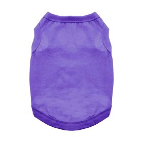 Cotton Dog Tank (Color: Ultra Violet, size: 3X-Large)