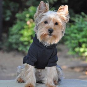 Flex-Fit Dog Hoodie (Color: black, size: X-Large)