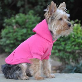 Flex-Fit Dog Hoodie (Color: Pink, size: X-Large)