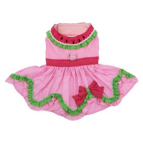 Watermelon Dog Harness Dress by Doggie Design (Color: , size: X-Large)