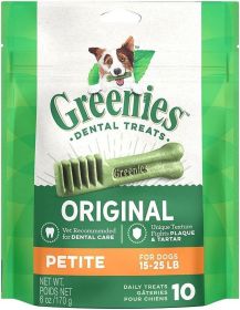 Greenies Petite Dental Dog Treats (Option: 10 count Greenies Petite Dental Dog Treats)