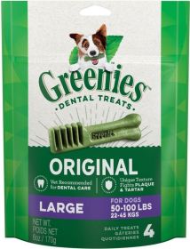 Greenies Large Dental Dog Treats (Option: 4 count Greenies Large Dental Dog Treats)