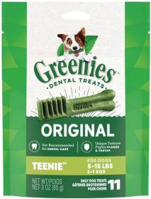 Greenies Teenie Dental Dog Treats (Option: 11 count Greenies Teenie Dental Dog Treats)