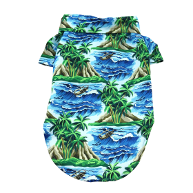 Hawaiian Camp Shirt (Color: Island Life, size: XX-Small)