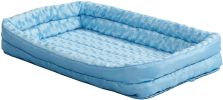MidWest Double Bolster Pet Bed Blue