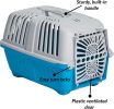 MidWest Spree Plastic Door Travel Carrier Blue Pet Kennel