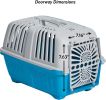 MidWest Spree Plastic Door Travel Carrier Blue Pet Kennel