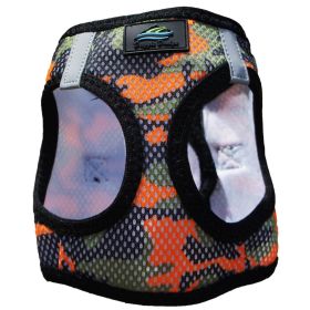 American River Choke Free Dog Harness Camouflage Collection (Color: Orange Camo, size: medium)