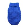 Combed Cotton Cable Knit Dog Sweater