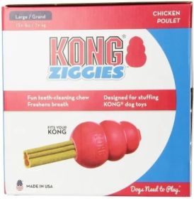 KONG Ziggies Dog Dental Chew Chicken Recipe Large (Option: 56 oz KONG Ziggies Dog Dental Chew Chicken Recipe Large)