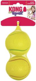 KONG Squeezz Tennis Ball Assorted Colors (Option: Large - 2 count KONG Squeezz Tennis Ball Assorted Colors)