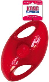 KONG Jumbler Football Dog Toy Medium / Large (Option: 1 count KONG Jumbler Football Dog Toy Medium / Large)