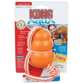 KONG Aqua Floating Dog Toy with Rope (Option: Large - 1 count KONG Aqua Floating Dog Toy with Rope)