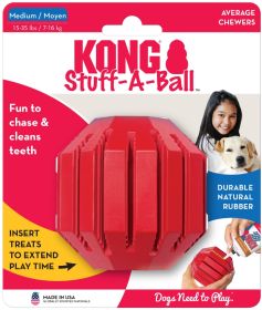 Kong Stuff-A-Ball Dog Toy Medium (Option: 1 count Kong Stuff-A-Ball Dog Toy Medium)